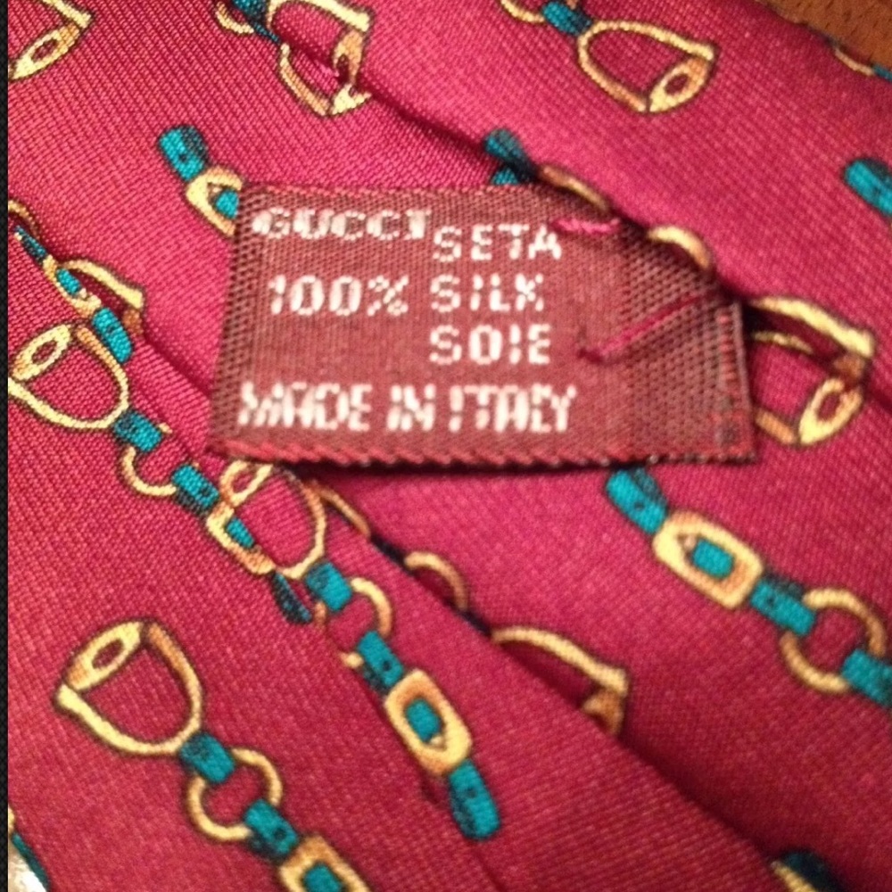 SOLD—GUCCI Equestrian Silk Necktie Italy NWT!!! - Picture 4 of 8